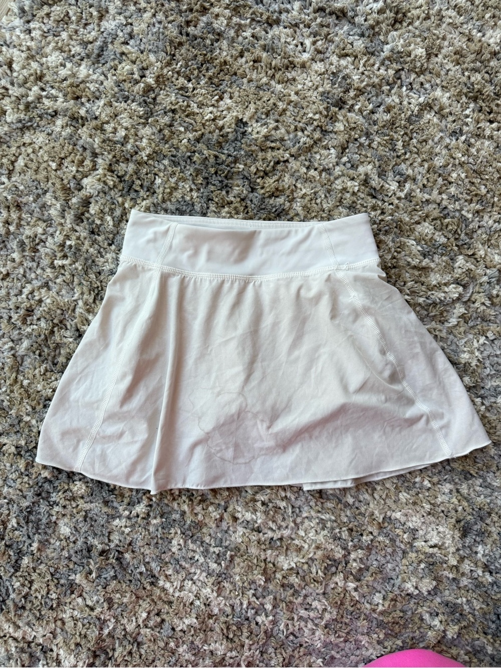 Aritzia Light Cream Mini Athletic Skirt